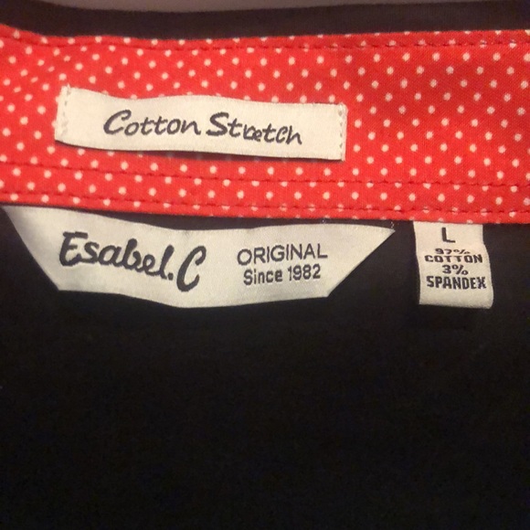 Women’s Black Button Up Shirt Size Large - Picture 3 of 4